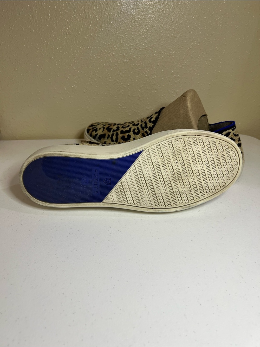 Rothy's The Sneaker Camo Cat Leopard Print Slip on Shoes - Picture 4 of 9